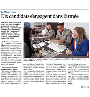 DNA : Dix candidats s’engagent dans l’armée - musée MMPark